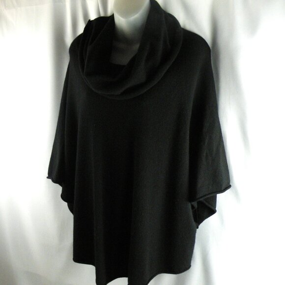 100% Cashmere JOIE "Celia" sweater poncho cape sweater L - Picture 4 of 7